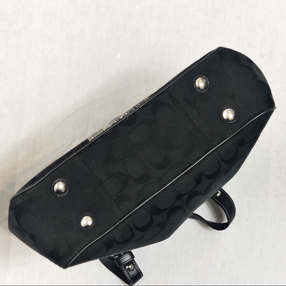 Coach Nancy Logo Python Stripe Bag - image 7